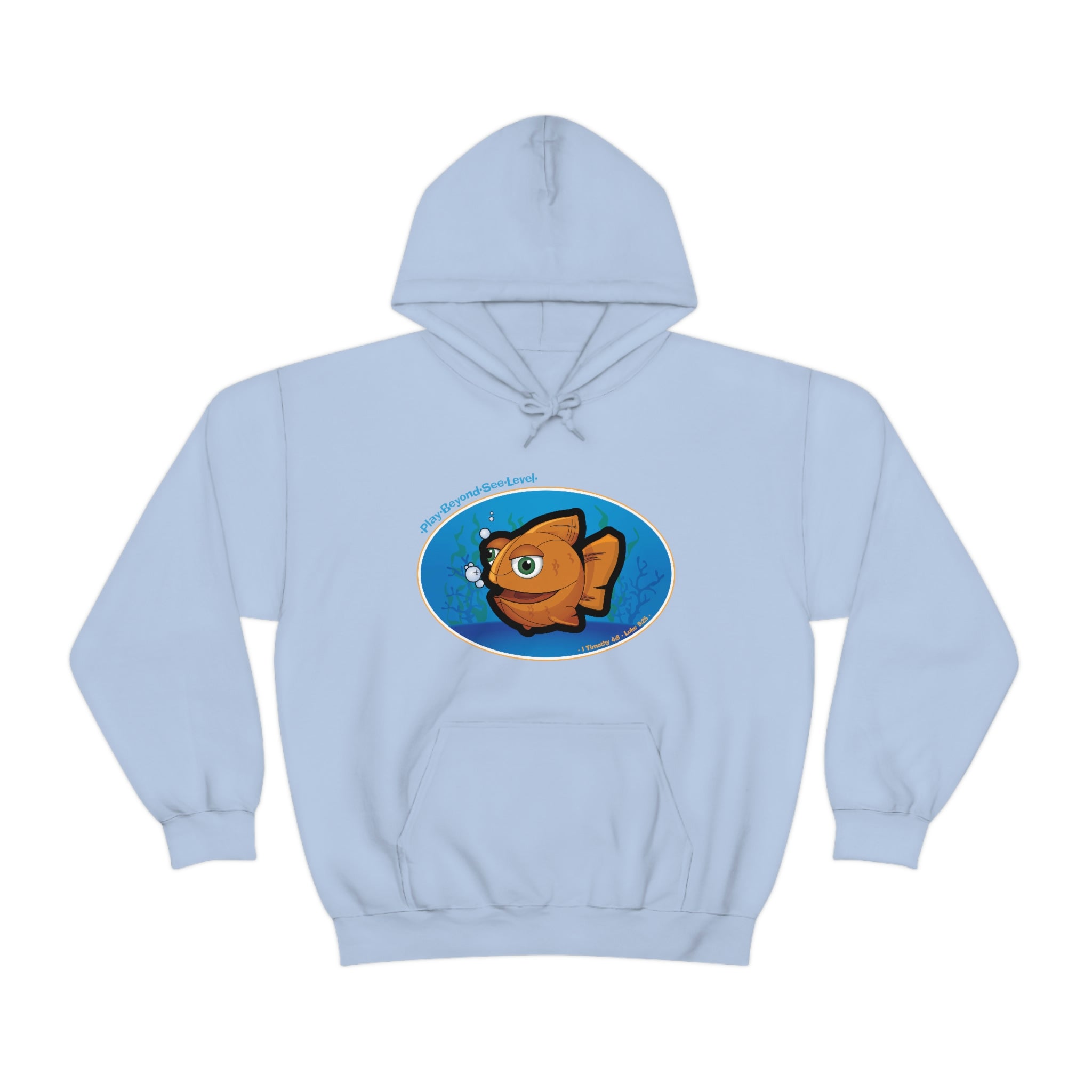 Basketball Christian Fish – Unisex Heavy Blend™ Hooded Sweatshirt