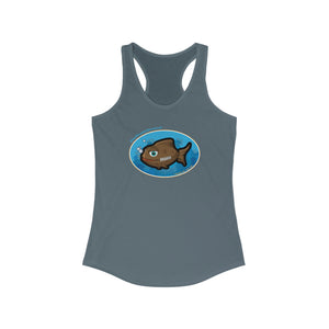 Football Christian Fish – Women's Ideal Racerback Tank